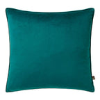 Coussin Bellini en velours turquoise