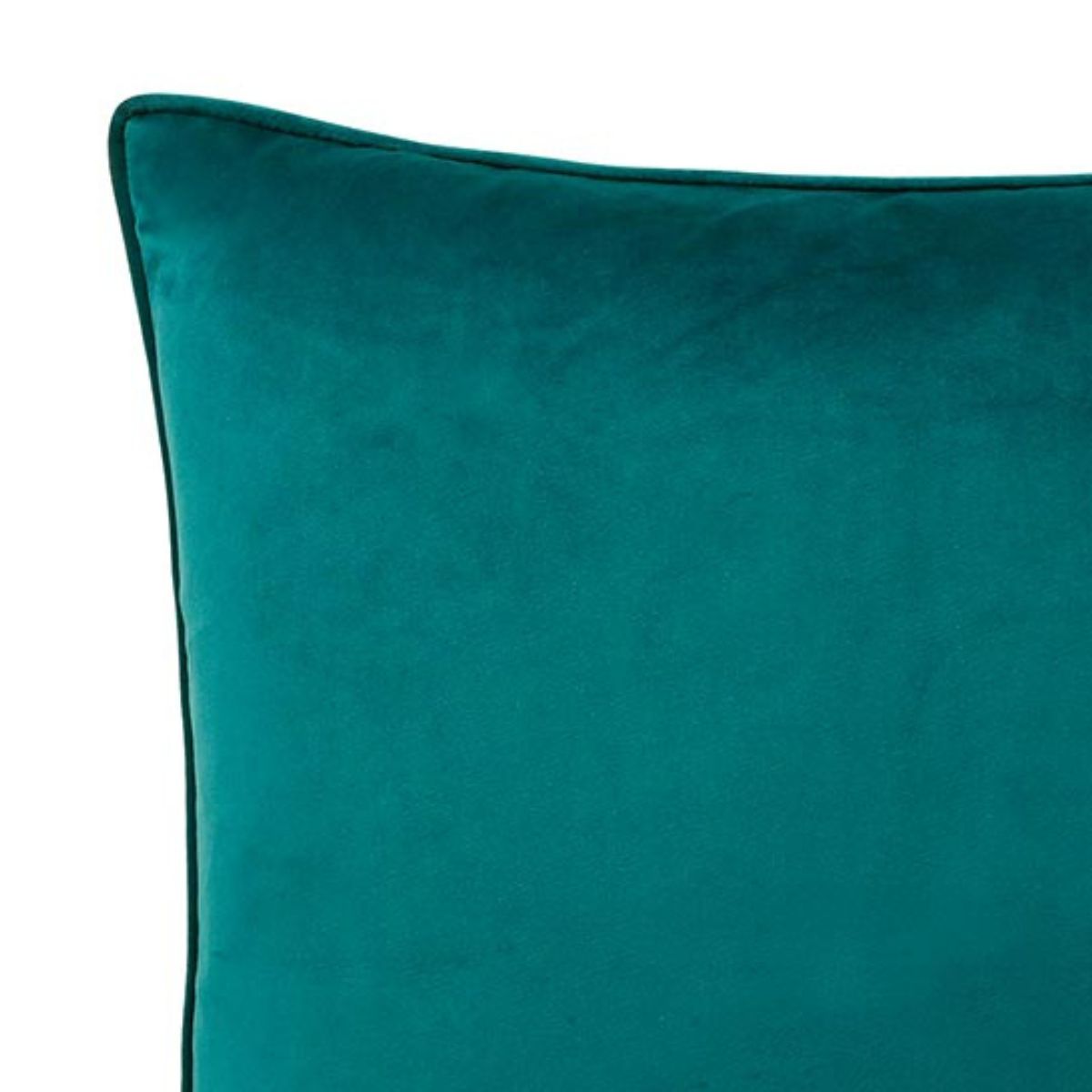 Coussin Bellini en velours turquoise