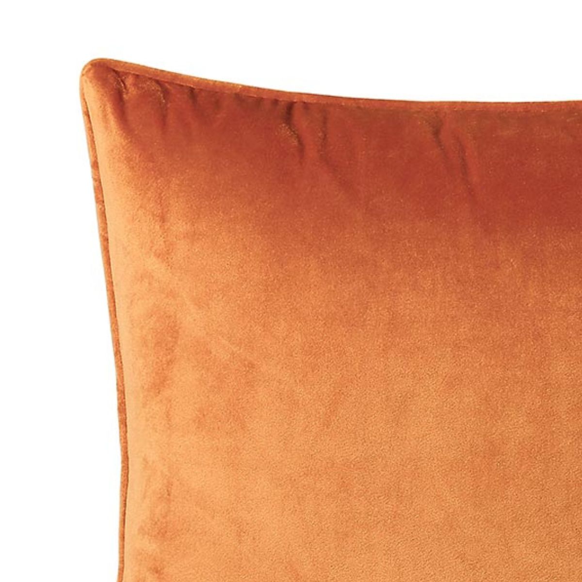 Coussin Bellini en velours couleur terre cuite