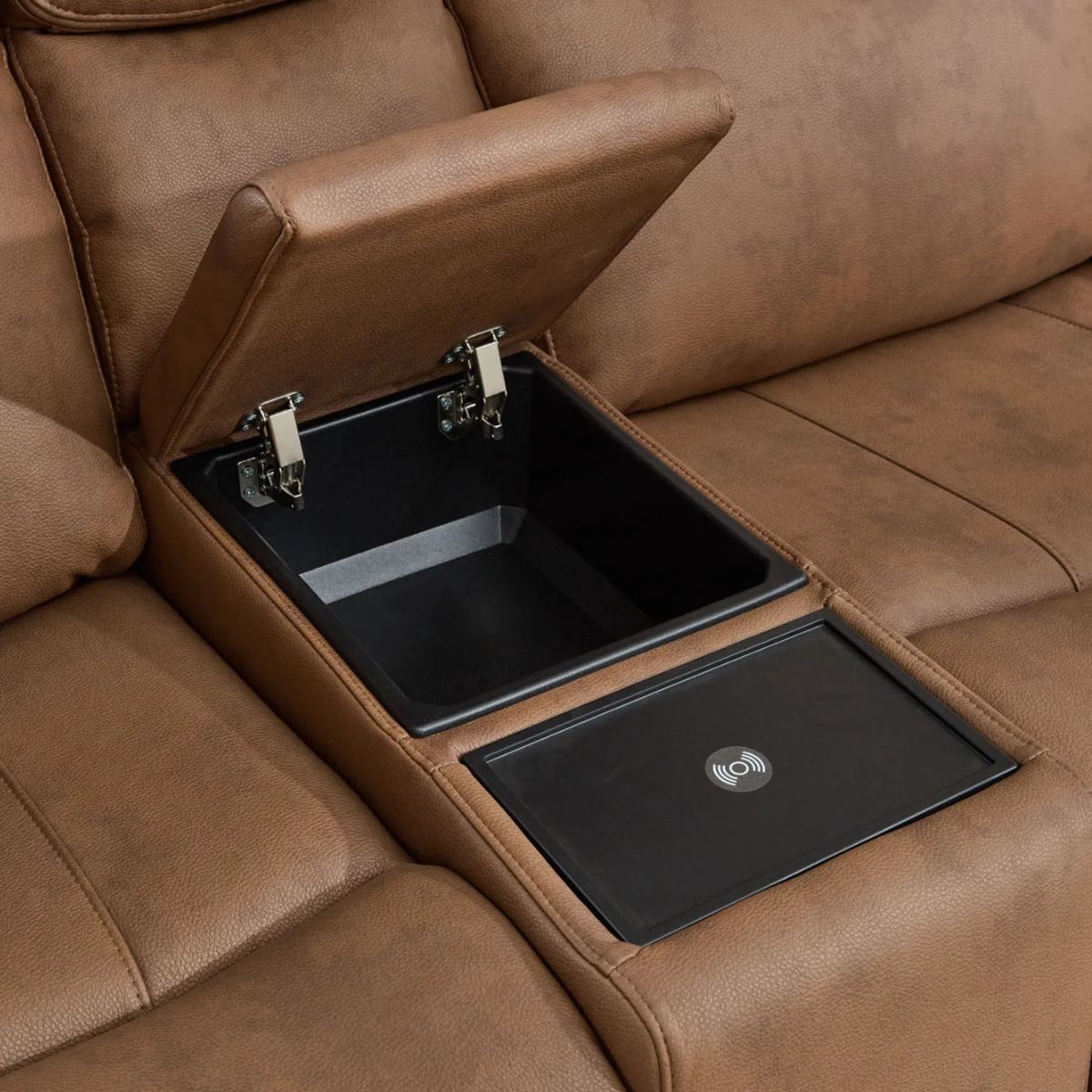 Biarritz Canapé inclinable électrique 2 places Biarritz marron