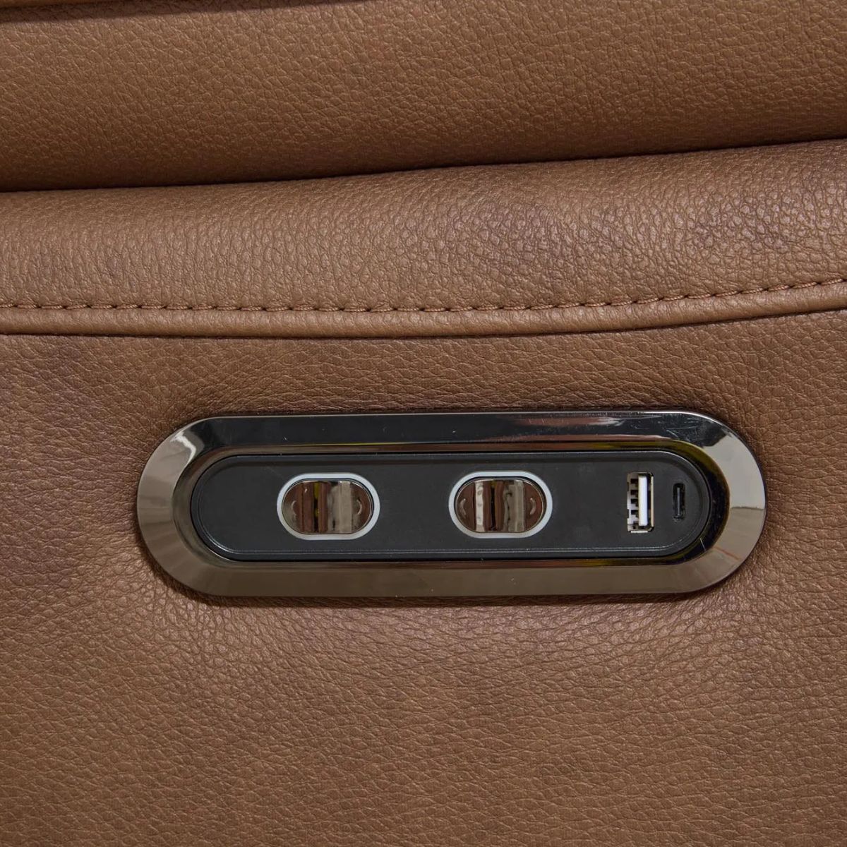 Biarritz Canapé inclinable électrique 2 places Biarritz marron