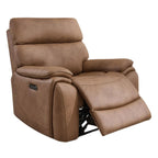 Fauteuil inclinable électrique Biarritz marron