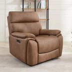 Fauteuil inclinable électrique Biarritz marron