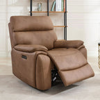 Fauteuil inclinable électrique Biarritz marron