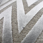 Coussin Bowie en velours argenté