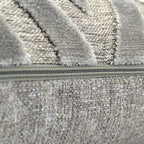 Coussin Bowie en velours argenté