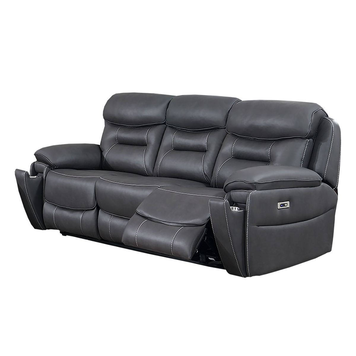 Canapé inclinable électrique 3 places Boxgrove gris