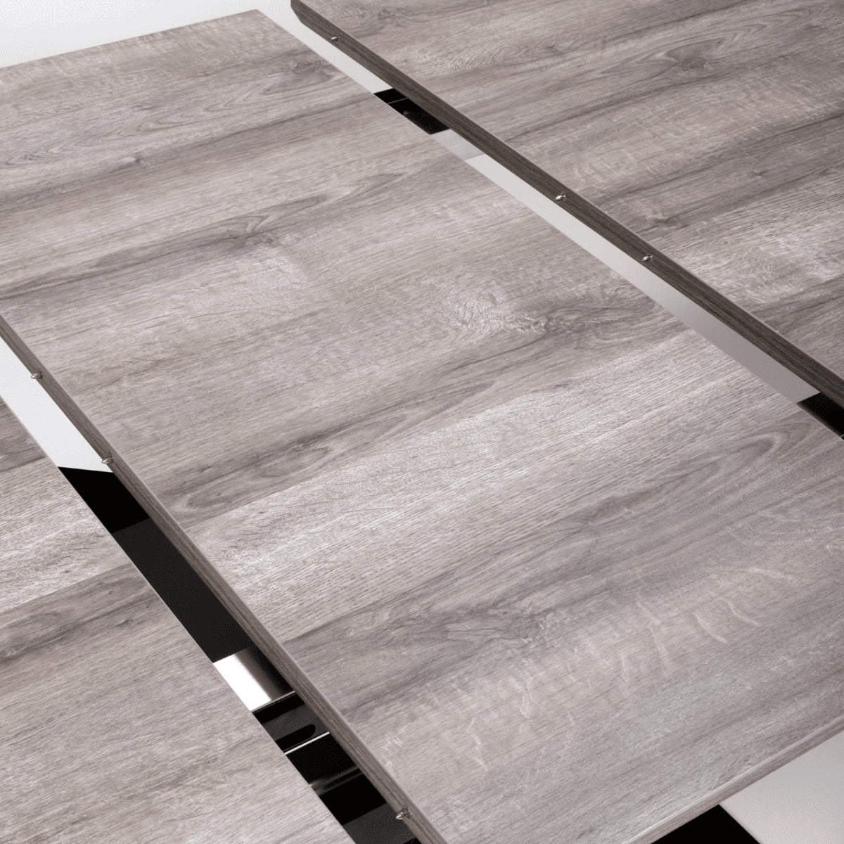 Table de salle à manger extensible Bray sur pied central, 1,6-2 m