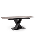 Table de salle à manger extensible Bray sur pied central, 1,6-2 m