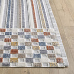 Tapis à rayures et à carreaux géométriques Broadway
