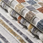 Tapis à rayures et à carreaux géométriques Broadway