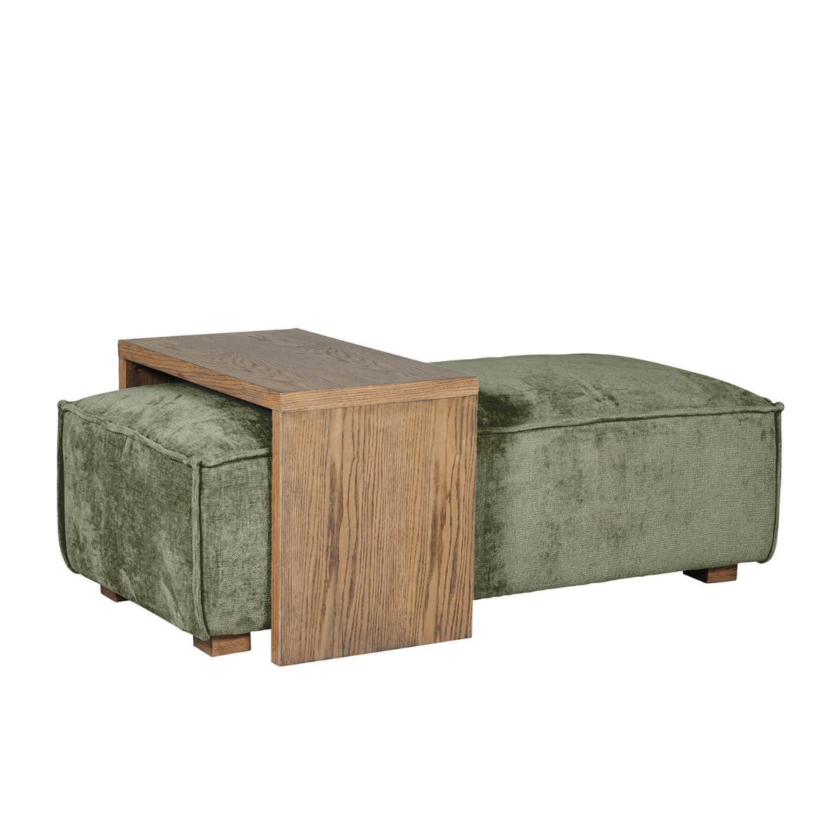 Ensemble pouf et table basse Brogan