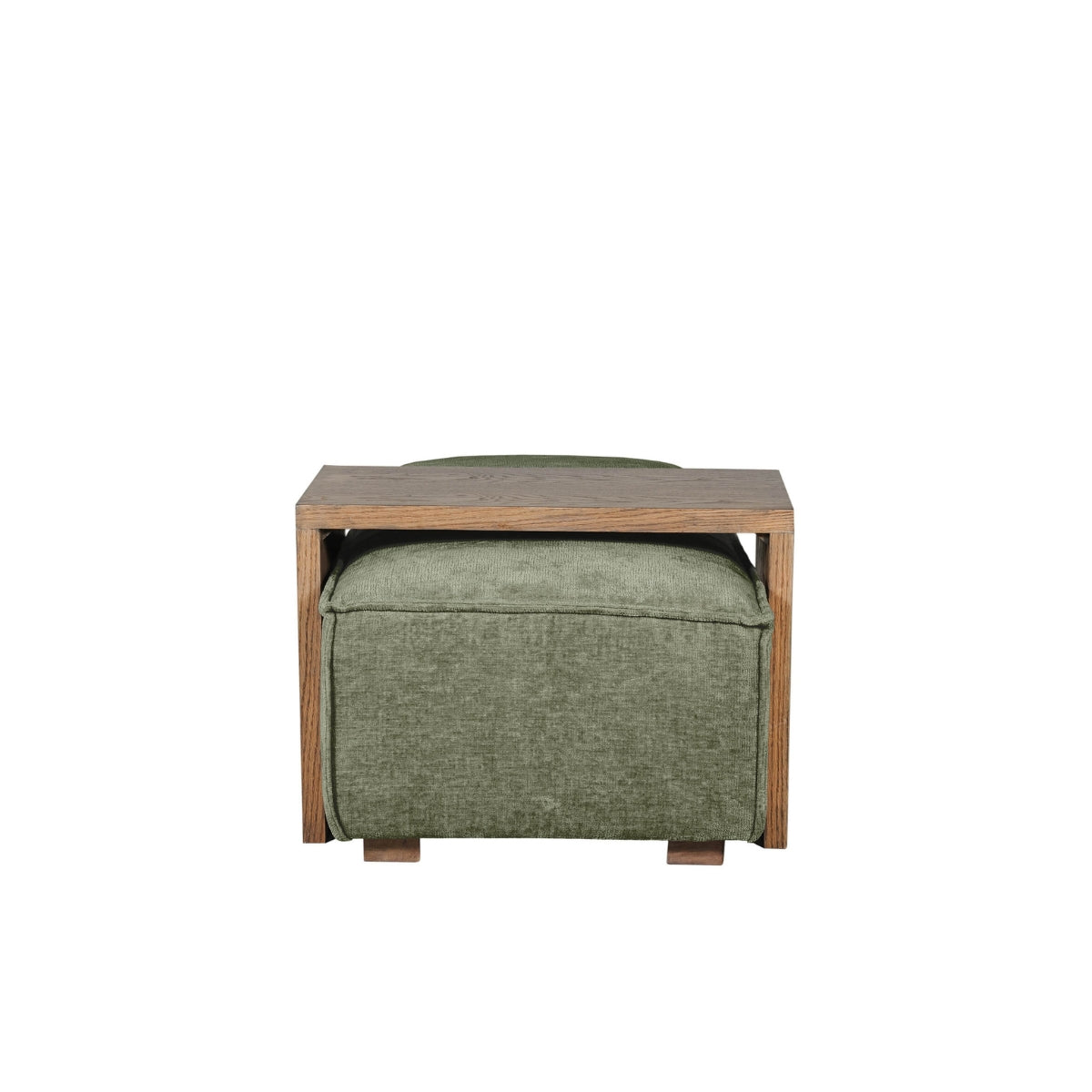 Ensemble pouf et table basse Brogan
