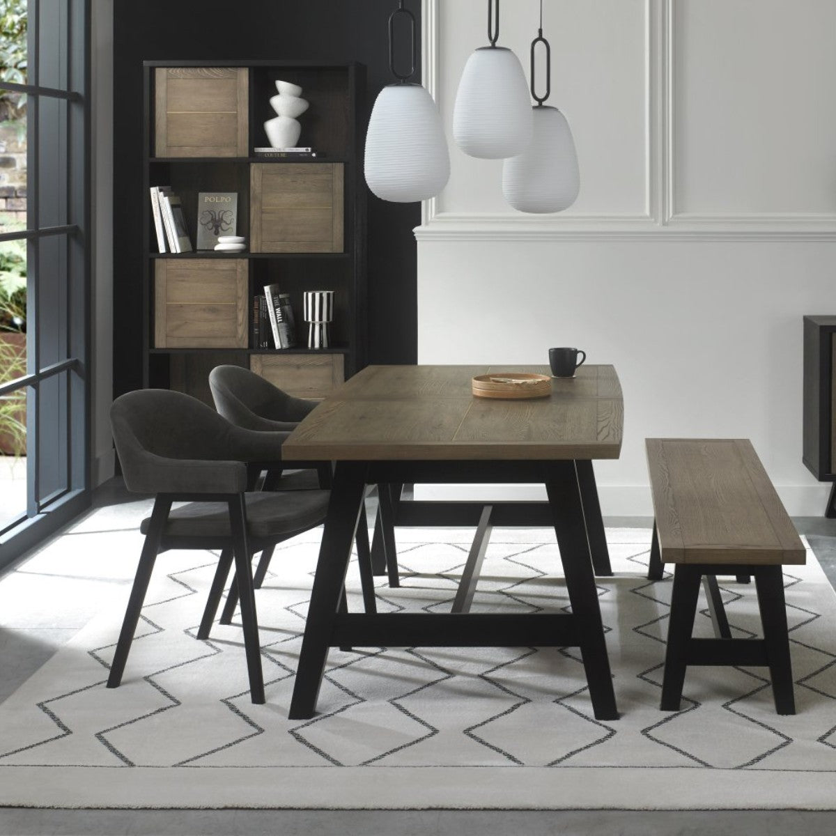 Chaise de salle à manger Chambéry en chêne vieilli