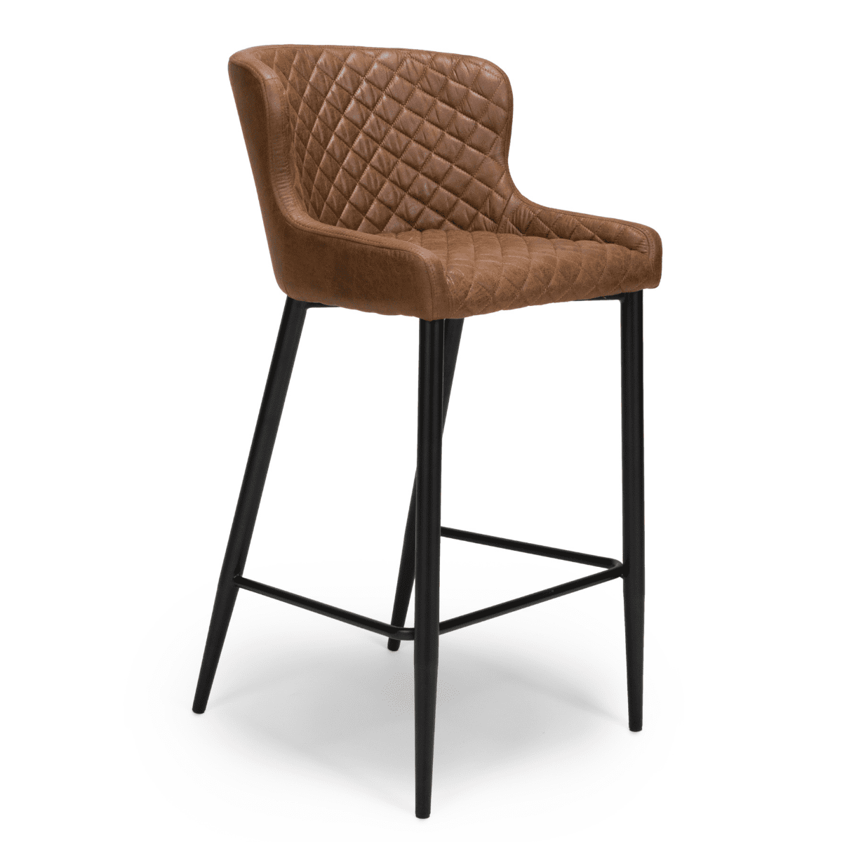 Tabouret de bar matelassé Cameron