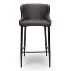 Tabouret de bar matelassé Cameron