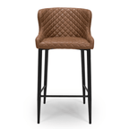 Tabouret de bar matelassé Cameron