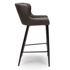 Tabouret de bar matelassé Cameron