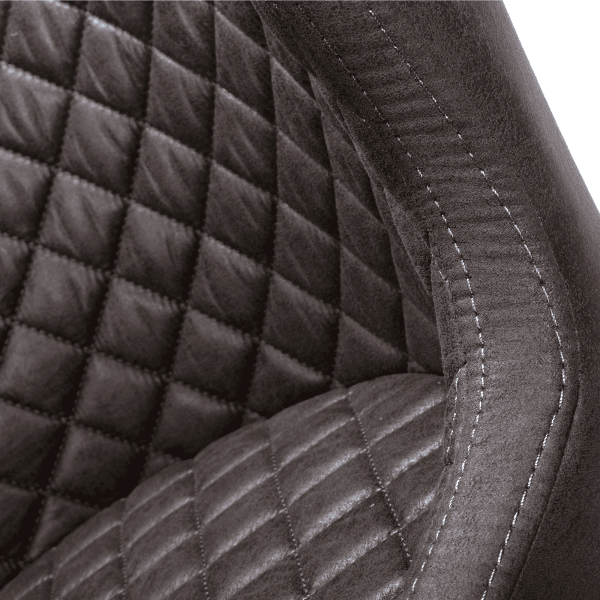 Tabouret de bar matelassé Cameron