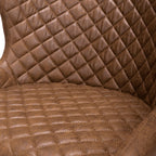 Tabouret de bar matelassé Cameron