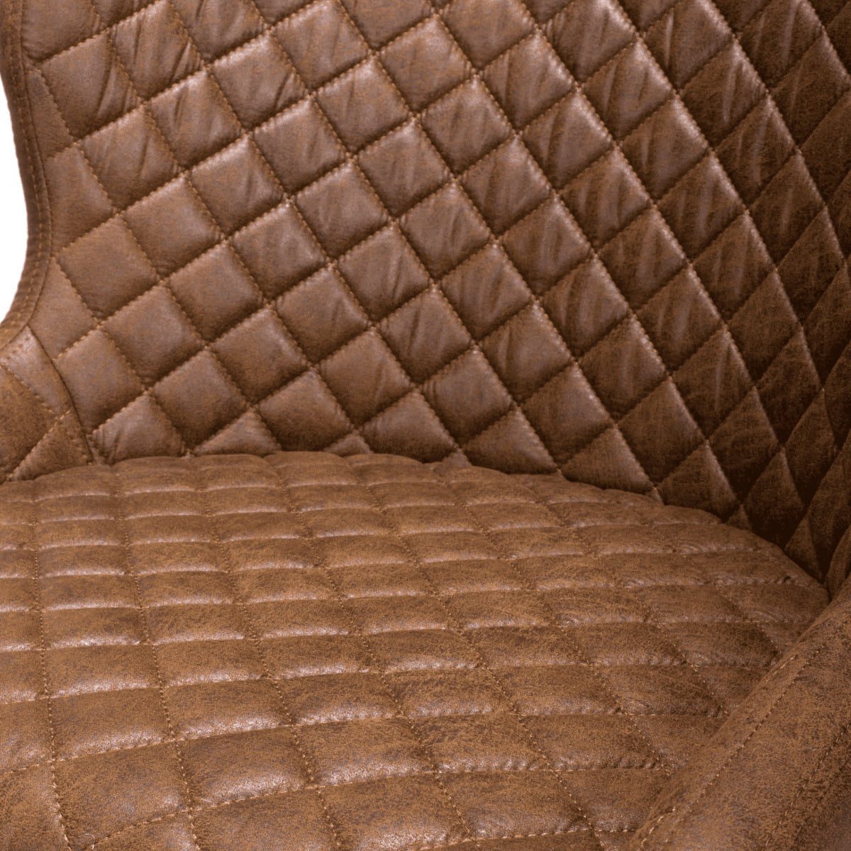 Tabouret de bar matelassé Cameron