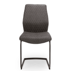 Chaise de salle à manger Cameron en similicuir matelassé