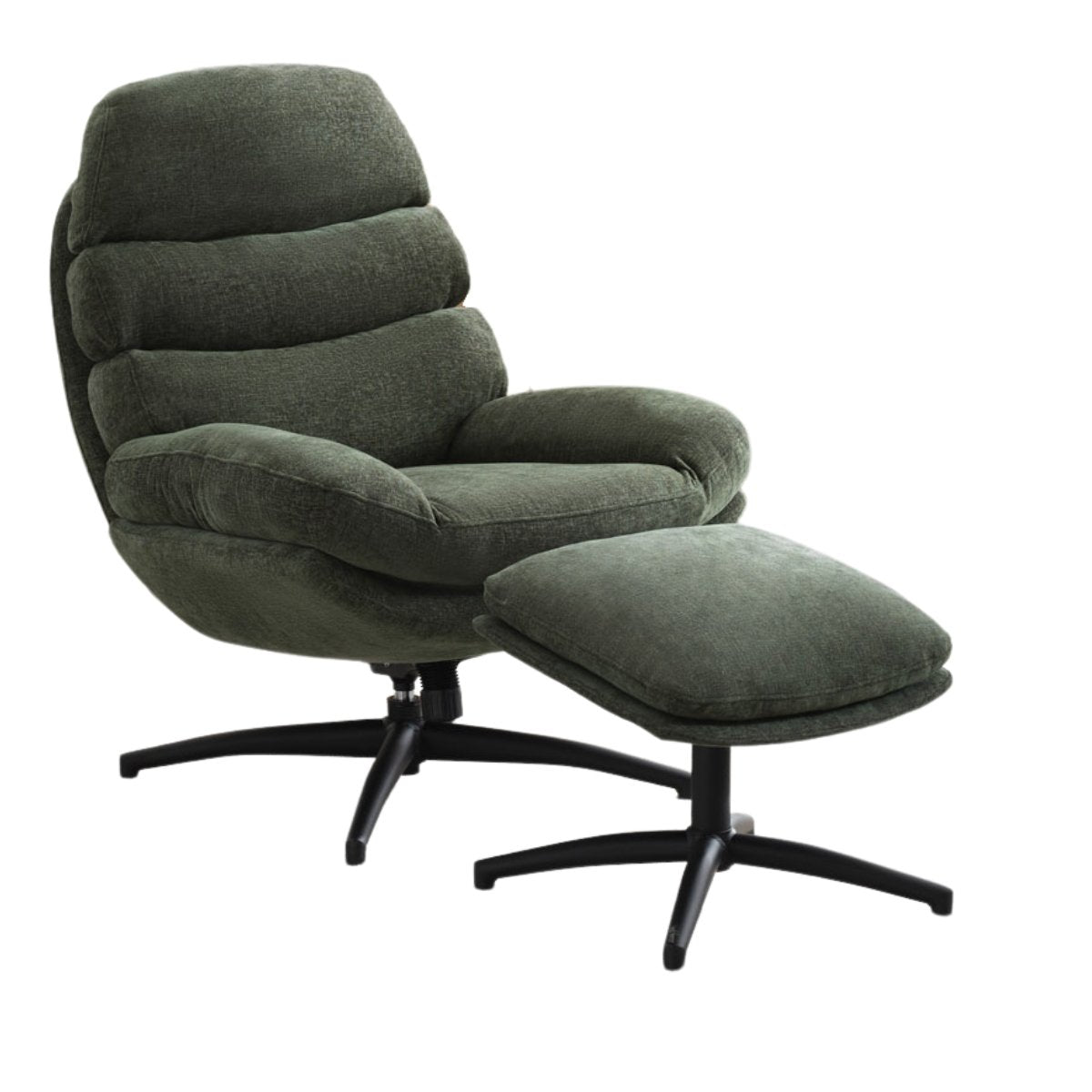 Fauteuil et repose-pieds Caprille
