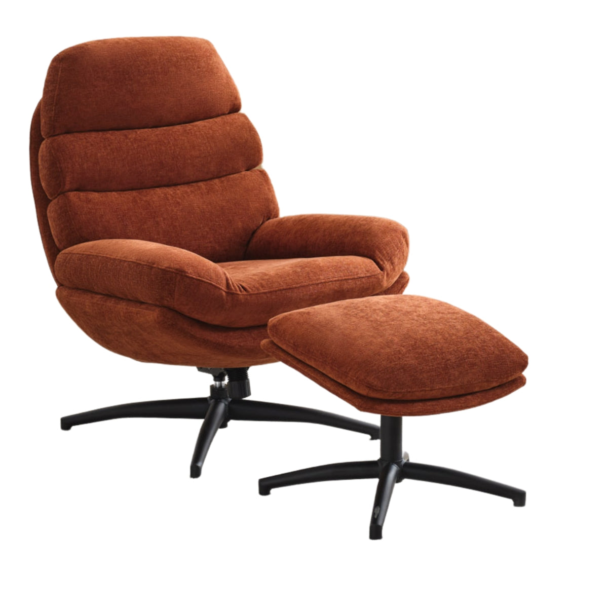 Fauteuil et repose-pieds Caprille