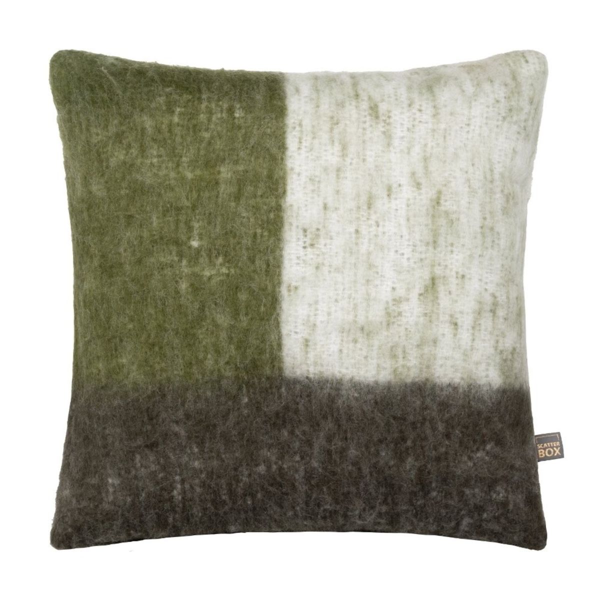 Coussin en laine mohair Cara