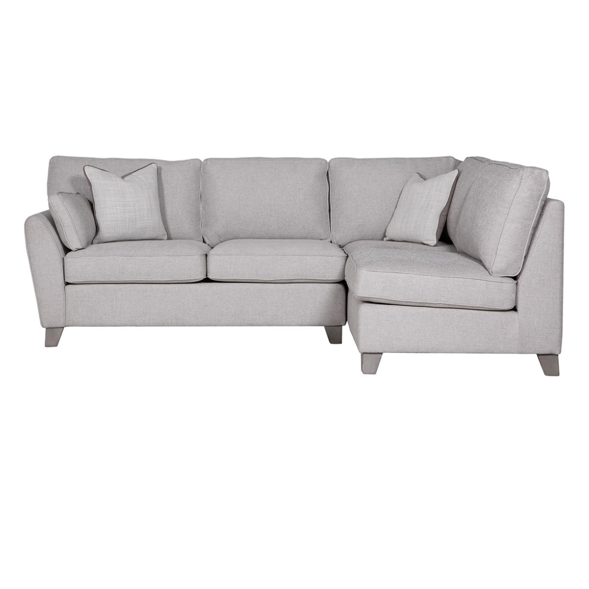 Canapé d'angle Caroline aspect lin