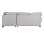 Canapé d'angle Caroline aspect lin