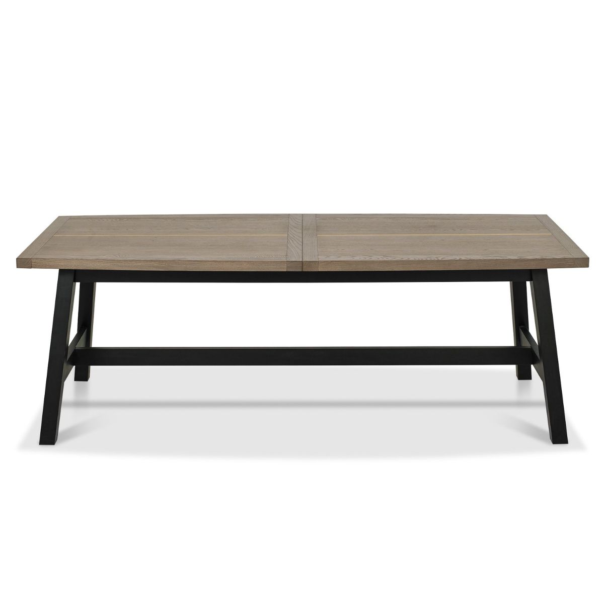 Table de salle à manger extensible Chambéry en chêne vieilli