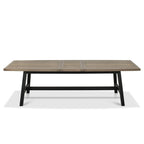 Table de salle à manger extensible Chambéry en chêne vieilli