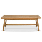 Table de salle à manger extensible en chêne rustique Chambéry