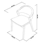 Chaise de salle à manger Chambery Rustic Oak Carver
