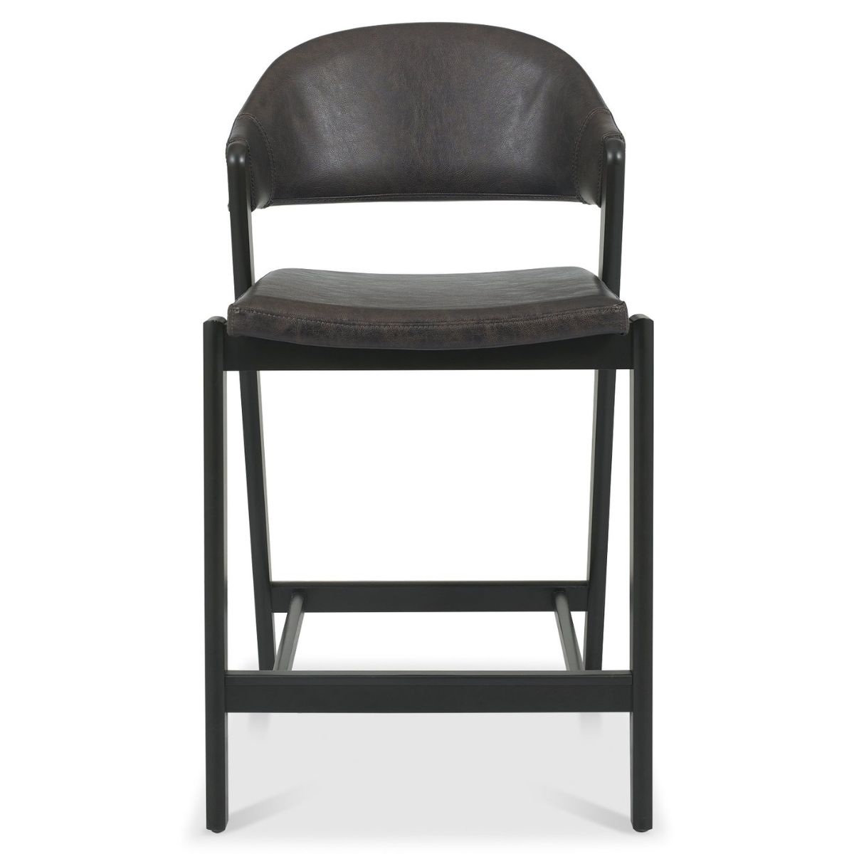 Tabouret de bar rétro en velours Chambery