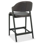 Tabouret de bar rétro en velours Chambery