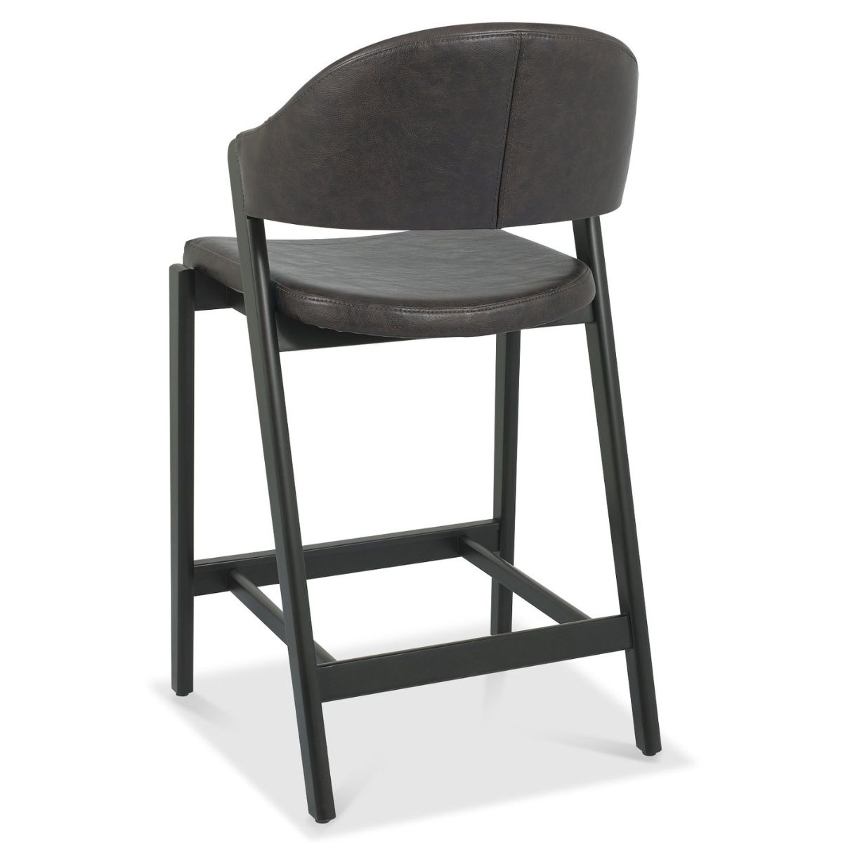 Tabouret de bar rétro en velours Chambery