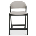 Tabouret de bar rétro en velours Chambery