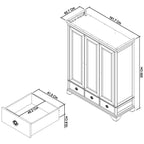 Chanel White Triple Wardrobe