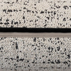 Coussin texturé Coco crème et noir