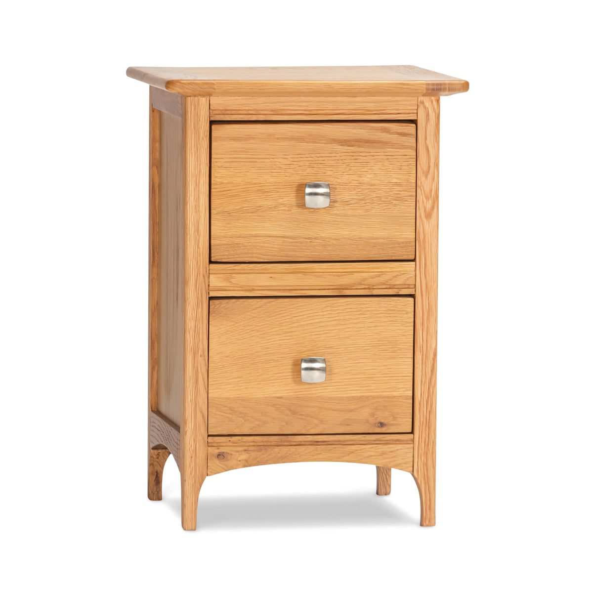Table de chevet Lagan Oak à 2 tiroirs