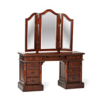 Ensemble de coiffeuse classique en acajou