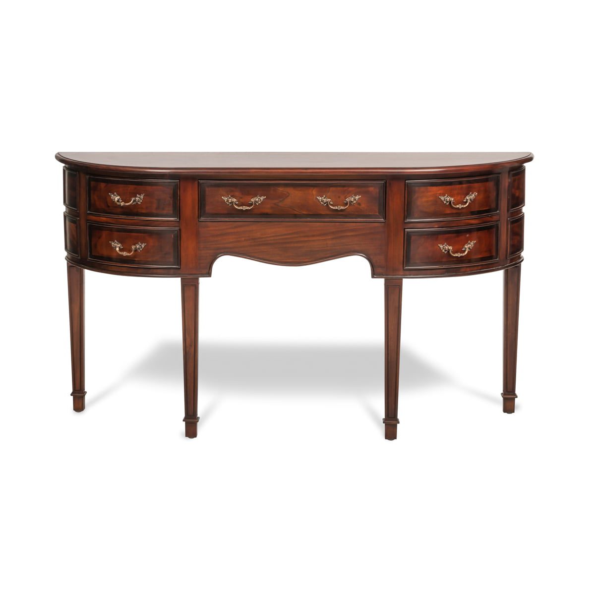 Console à façade cintrée de style français