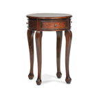 Table d'appoint ronde française avec tiroirs