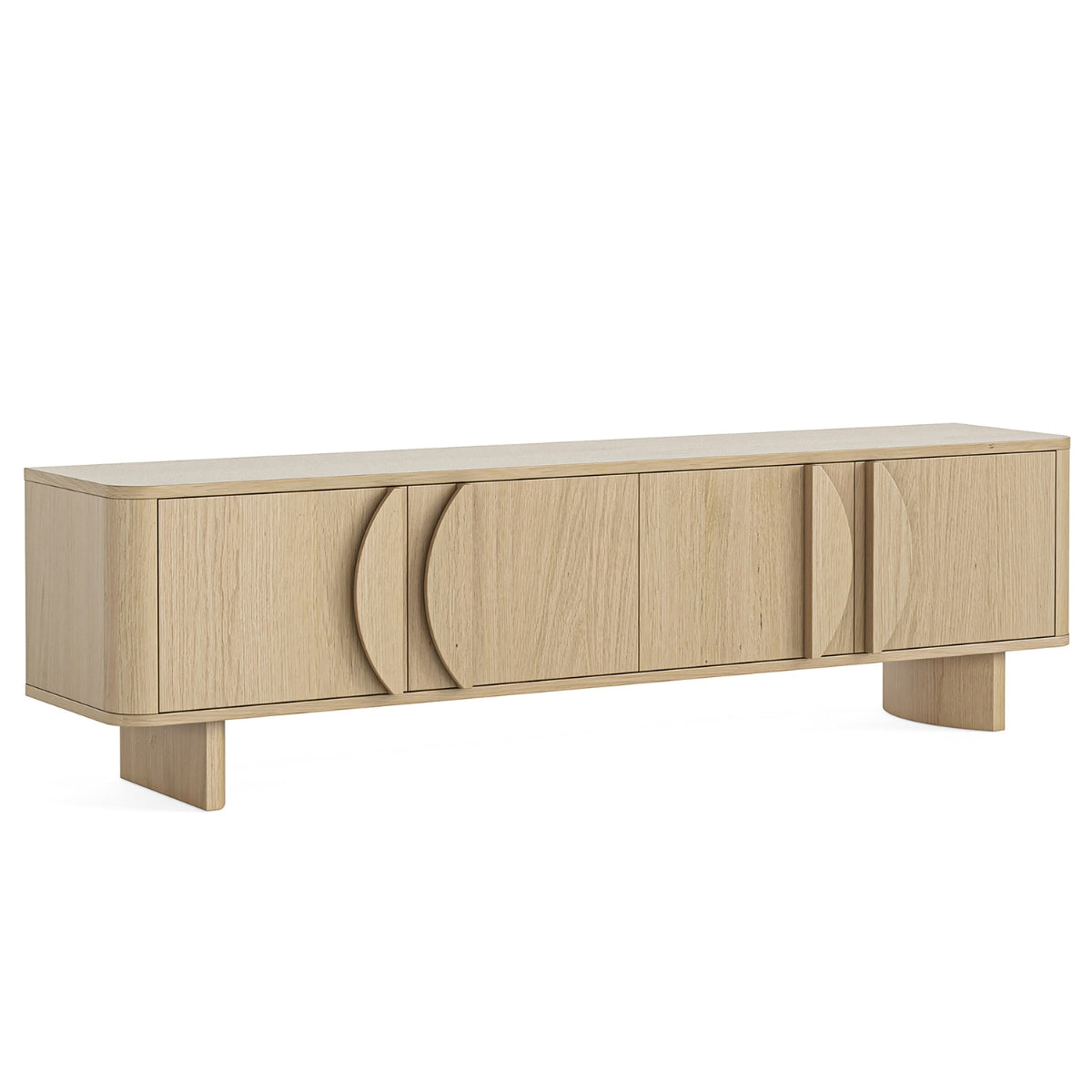 Meuble TV Cordelia en chêne grand format