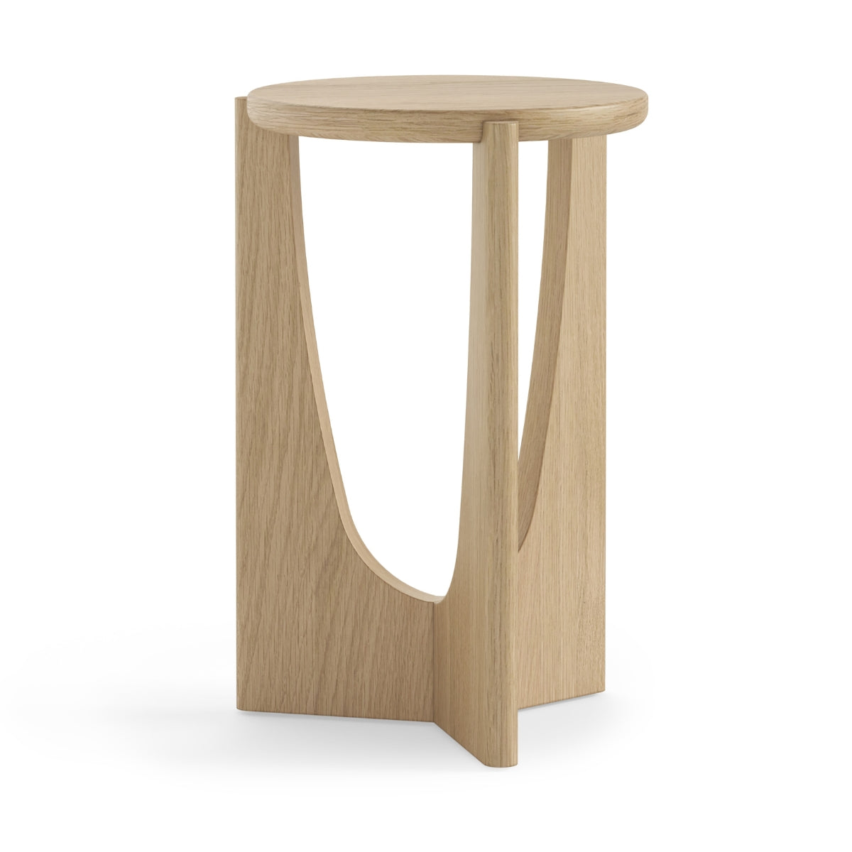 Table d'appoint contemporaine Cordelia en chêne