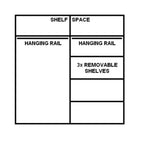 Armoire à miroirs coulissants Costa Rica