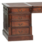 Bureau à deux places français avec tiroirs des deux côtés