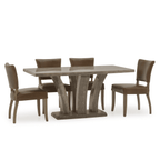 Chaise de salle à manger Dinas à pieds incurvés